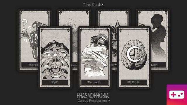 Todos los efectos paranormales de las cartas del tarot en Phasmophobia